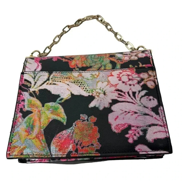 Enzo Angiolini small Floral print bag with gold chain handle - Picture 4 of 12